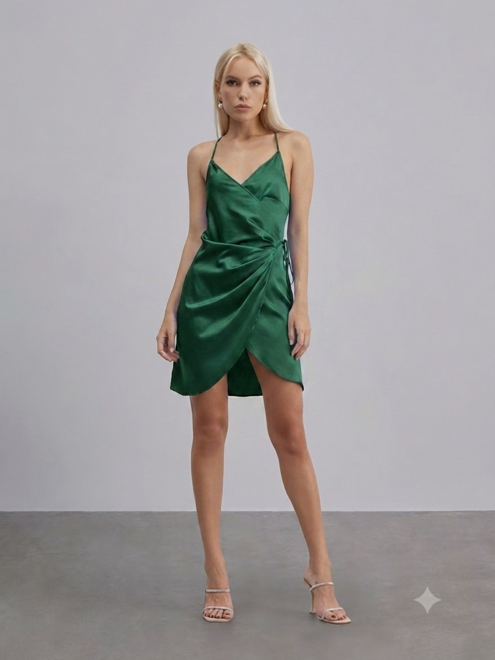 NWT Silk Maison Mini Wrap Dress